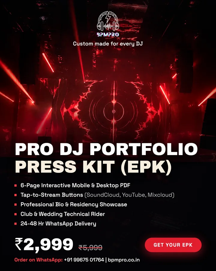 Pro DJ Portfolio Press Kit (EPK)